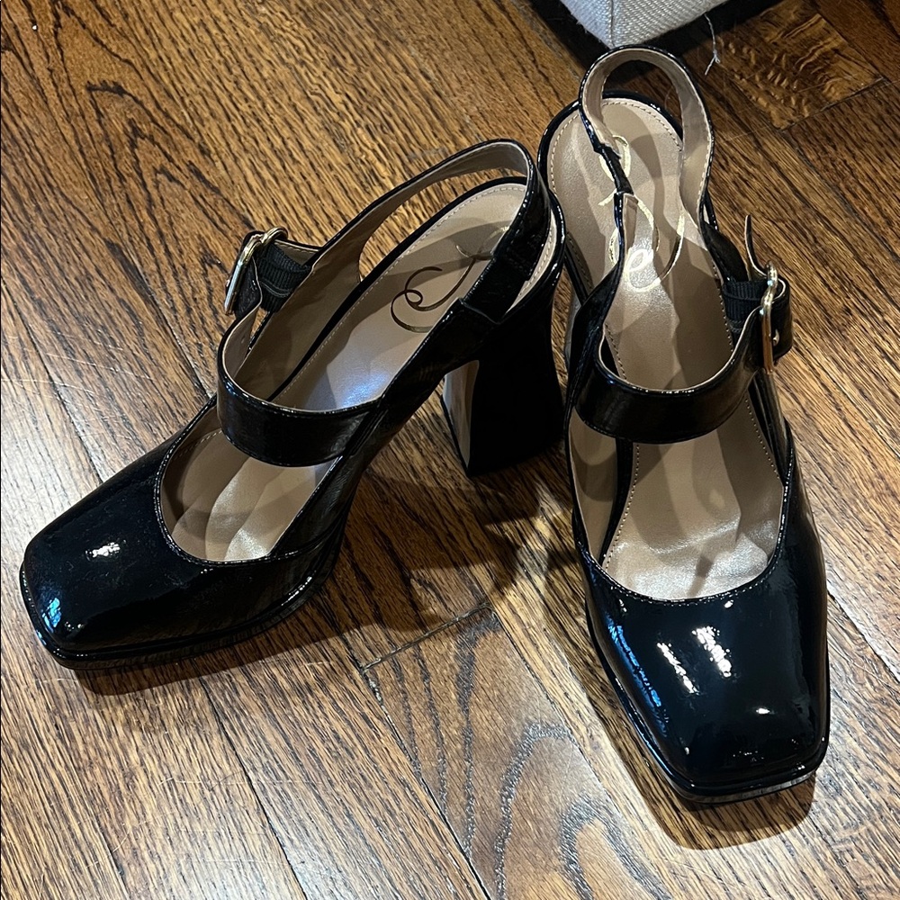 Sam Edelman Black Patent Leather Heels